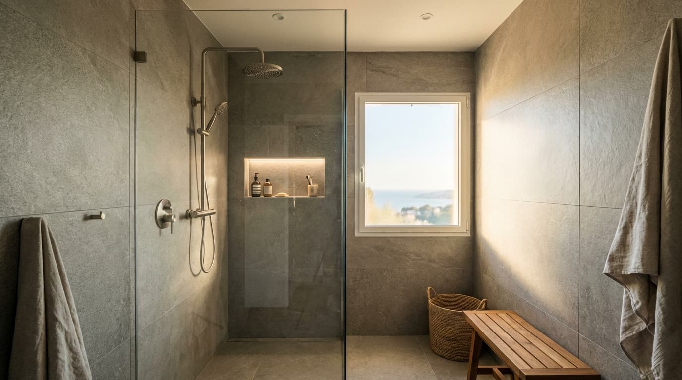 Rénovation complète de salle de bain par Arnaud Choquet au Touquet-Paris-Plage