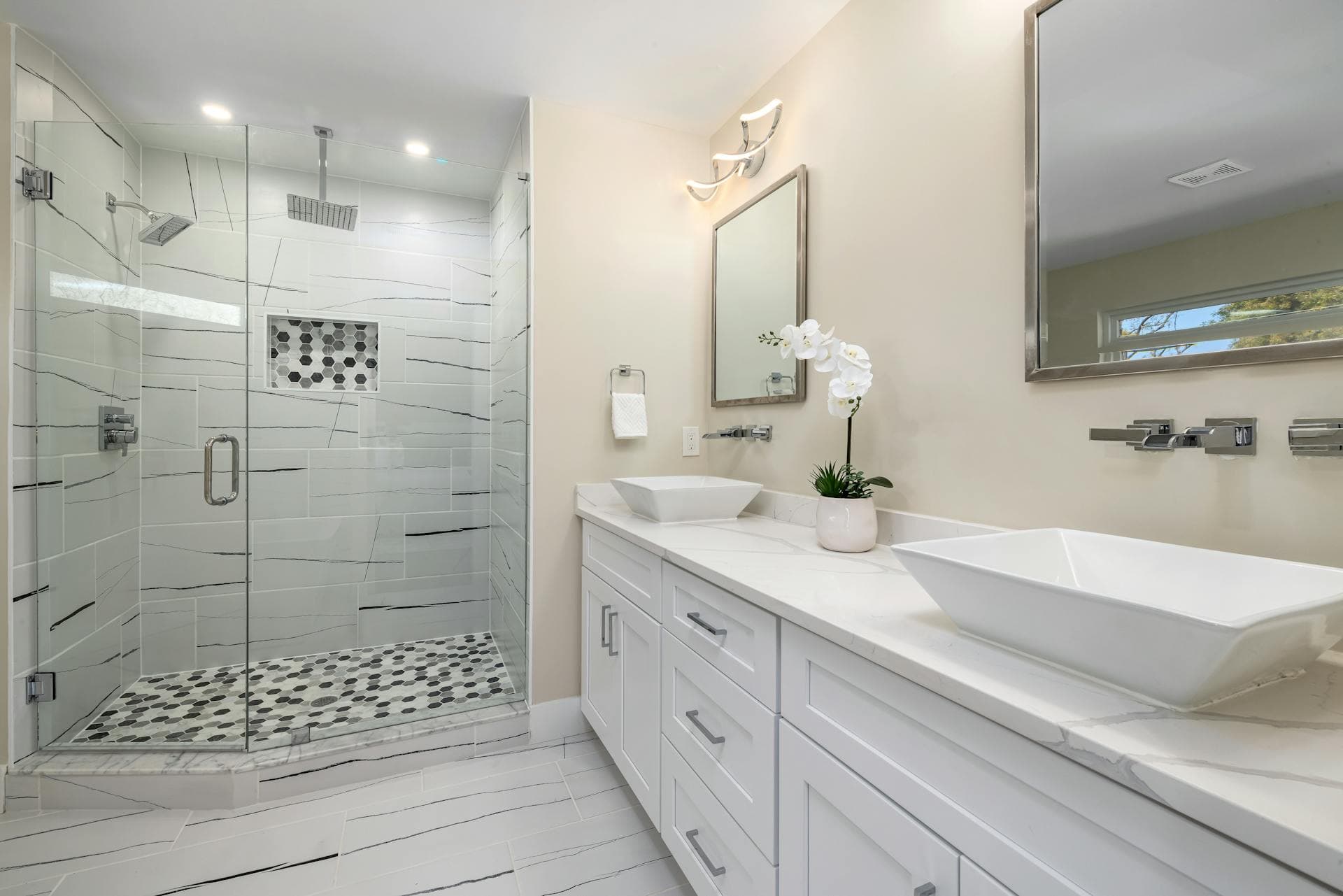 Salle de bain moderne renovee au Touquet-Paris-Plage